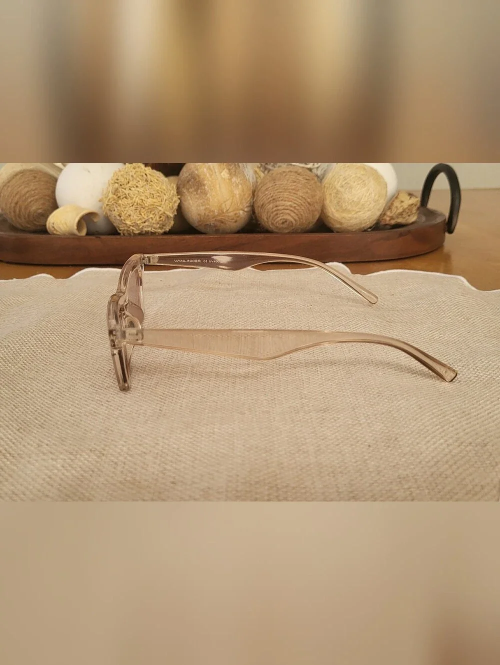 Transparent Beige Cat-Eye Sunglasses - Women Accessories